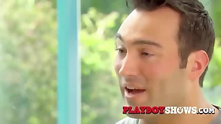 Kinky swinger wifes are teasing everyone in the house wearing sexy lingerie&period;